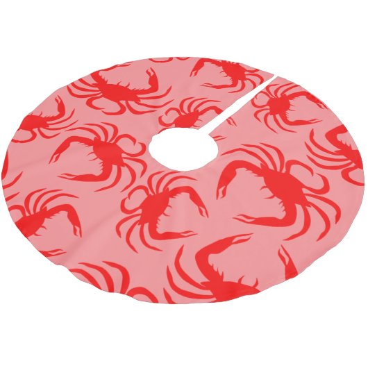 Rode krabben kerstboom rok (Gekanteld)