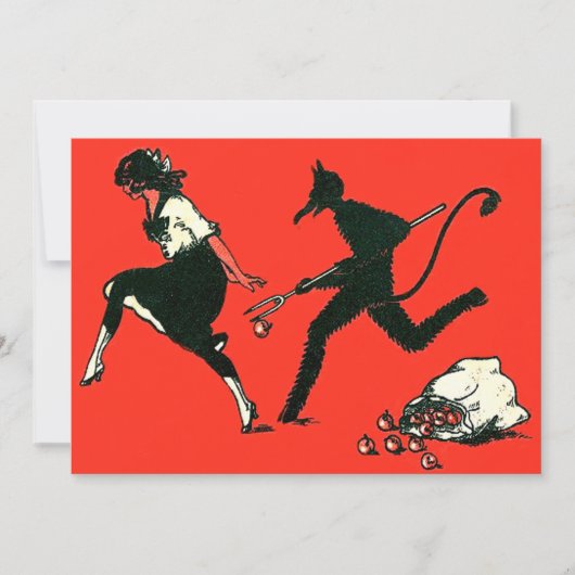 Rode Krampus Jacht op Vrouw Appels (Voorkant)