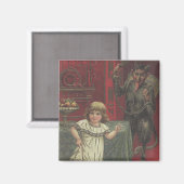 Rode Krampus Meisje Eetkamer Switch Magneet (Voorkant / Achterkant)