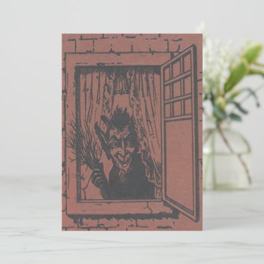 Rode Krampus Ruit Schakelaar (Staand voorkant)