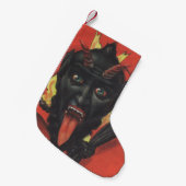 Rode Krampus Schakelaar Kleine Kerstsok (Voorkant (Hangend))