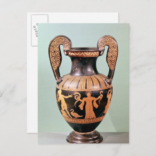 Rode krater briefkaart (Voorkant / Achterkant)