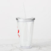 rode kreeft acryl drinkbeker (Links)