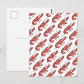 Rode Kreeft Beeldontwerp Briefkaart (Voorkant / Achterkant)