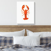 Rode Kreeft Canvas Afdruk (Insitu (Slaapkamer))