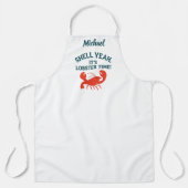 Rode kreeft Crawfish boil party chef-kok quote Schort (Voorkant)