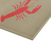 rode kreeft in khaki snijplank (Hoek)