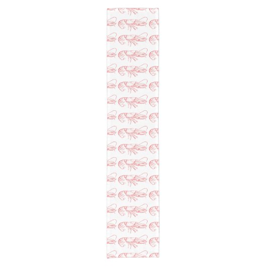  rode kreeft korte tafelloper (Voorkant)