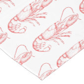  rode kreeft korte tafelloper (Hoek)