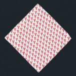 Rode Kreeft Patroon Kuststrand Ocean Pet Bandana<br><div class="desc">Rode kreeft patroon op witte achtergrond. Kan optionele tekst toevoegen. Geweldig voor ELKE kust evenement,  Pet Bandana,  kreeft bakken,  Beach party,  Maine reünie,  feest thema,  Travel souvenir. Kleurrijk,  Mod,  Fun. Mix en match hele kreeft / preppy / party supply / huisdier Collecties door TMCdesigns.</div>