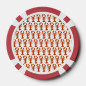 Rode Kreeft Poker Chips (Achterkant)