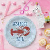 Rode kreeft Schaaldieren Bord zeehondenpapier (Feest)