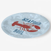 Rode kreeft Schaaldieren Bord zeehondenpapier (Gekanteld)