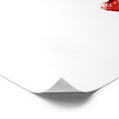 Rode kreeft schilderij poster (Hoek)