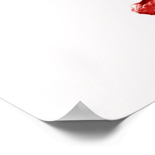 Rode kreeft schilderij poster (Hoek)