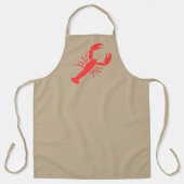 rode kreeft schort (Voorkant)