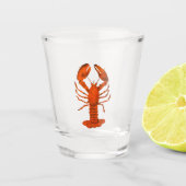Rode Kreeft Shot Glas (Voorkant)