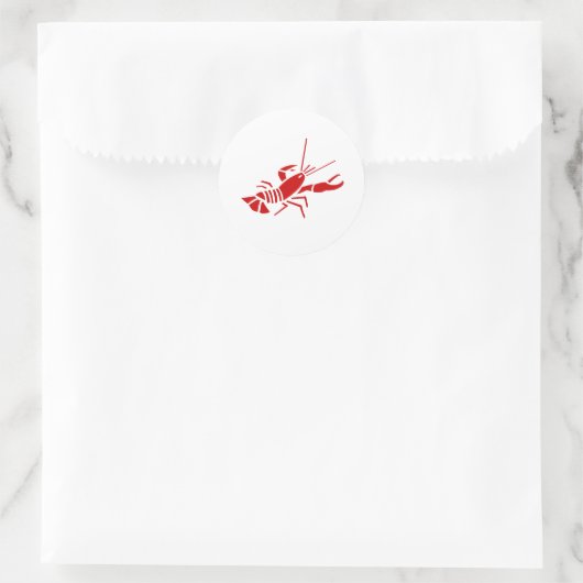 Rode kreeft stickers | Sealife thema (Tas)