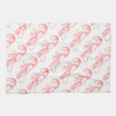  rode kreeft theedoek (Horizontaal)