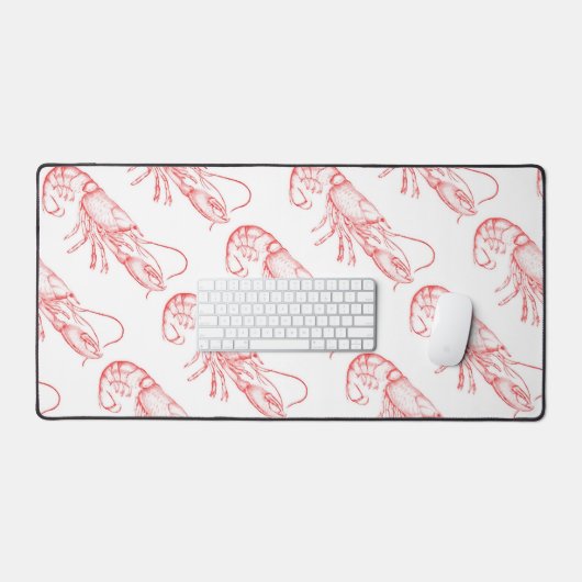  rode kreeft - waterverf bureaumat (Keyboard & Muis)