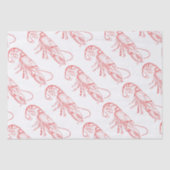  rode kreeft - waterverf tissuepapier (Voorkant)