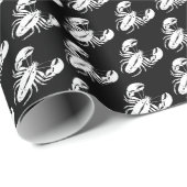 Rode kreeft zeevruchten Maine Preppy Beach Cadeaupapier (Rol Hoek)