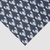 Rode kreeft zeevruchten Maine Preppy Beach Tissuepapier (Detail)