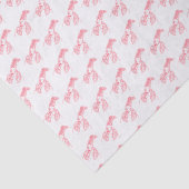 Rode kreeft zeevruchten Maine Preppy Beach Tissuepapier (Detail)