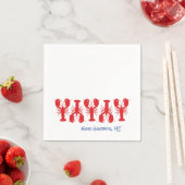 Rode Kreeften Blauw Aangepaste LOCATIE COASTAL Pre Servet (Insitu)