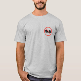 Rode Kring Geen teken Anti-MAGA Politieke Opinie T-shirt