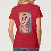 Rode kringen op Mannequin Flirty Chic-Mode T-shirt (Achterkant)