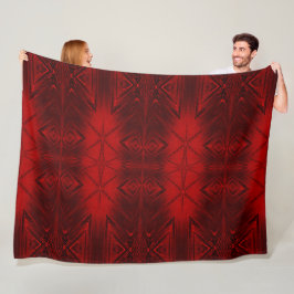 Rode kristal 1 fleece deken