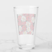 Rode kristallen bloemen glas (Achterkant)