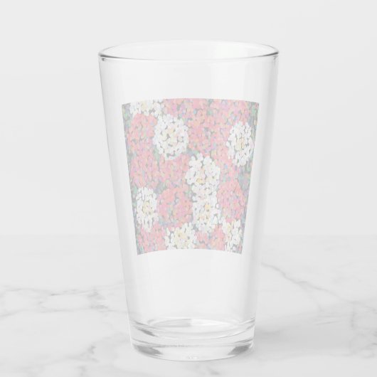 Rode kristallen bloemen glas (Achterkant)