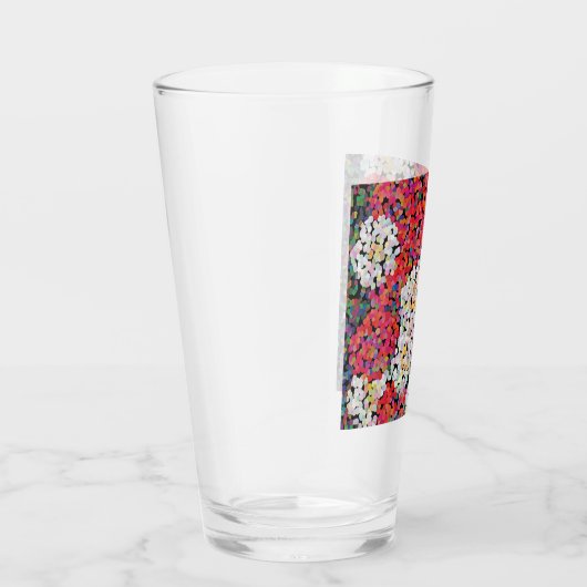 Rode kristallen bloemen glas (Rechts)