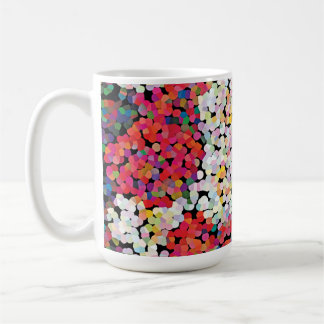Rode kristallen bloemen koffiemok