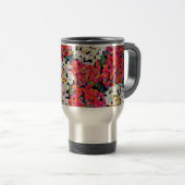 Rode kristallen bloemen reisbeker (Voorkant rechts)