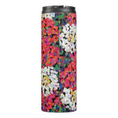 Rode kristallen bloemen thermosbeker (Achterkant)