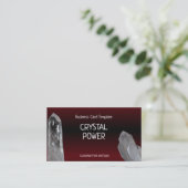 Rode kristallen voor het genezen - Minerale kwarts Visitekaartje (Staand voorkant)