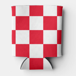 Rode Kroatische Geometrische Vette Checkers Koelbo Blikjeskoeler