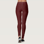 Rode krokodil huid print gelakt leggings (Achterkant)