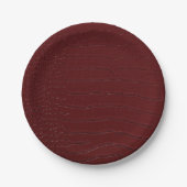 Rode krokodil huid print gelakt papieren bordje (Voorkant)