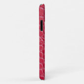 Rode krokodillenleren print Case-Mate iPhone case (Achterkant/rechts)