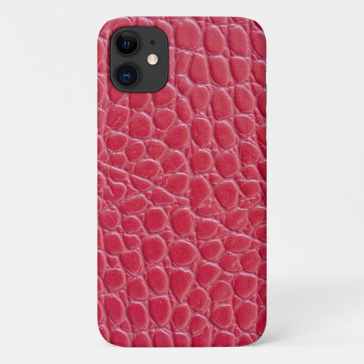 Rode krokodillenleren print Case-Mate iPhone case (Achterkant)