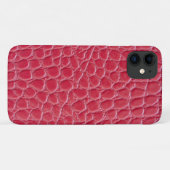 Rode krokodillenleren print Case-Mate iPhone case (Achterkant (horizontaal))