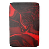 Rode krommen en golvingen op een donkere achtergro badmat (Voorkant Verticaal)