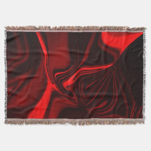 Rode krommen en golvingen op een donkere achtergro deken (Voorkant)