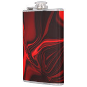 Rode krommen en golvingen op een donkere achtergro heupfles (Links)