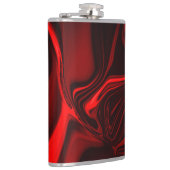 Rode krommen en golvingen op een donkere achtergro heupfles (Rechts)