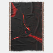 Rode krommen of golving op de donkerste rode achte deken (Voorkant Verticaal)